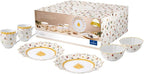 Aparelho de Jantar Natalino Dourado - 6 Peças