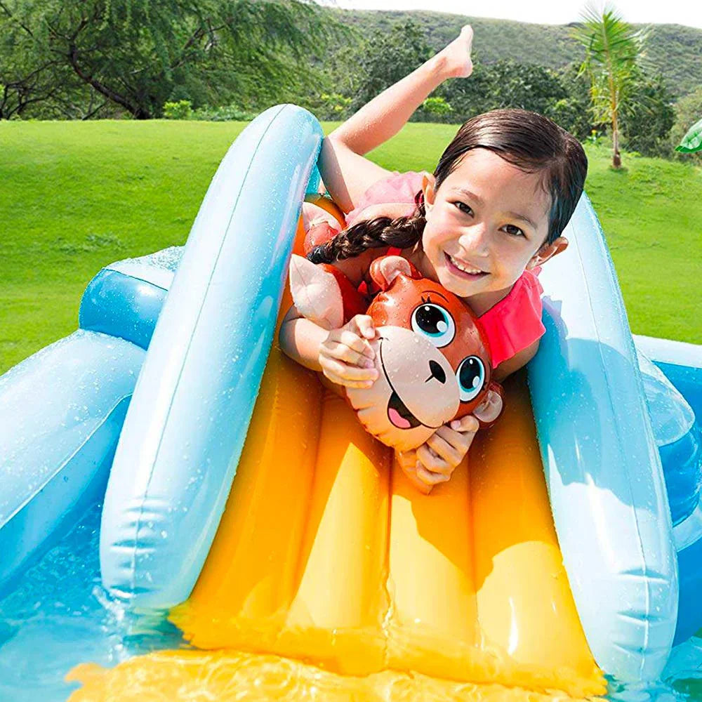Piscina Divertida com Escorregador e Acessórios Exclusivos!