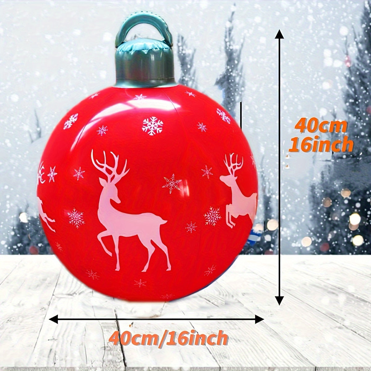 Bola inflável de decoração de Natal