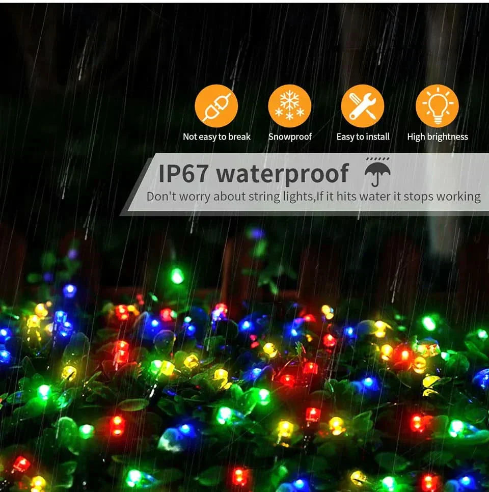 Luzes de Natal LED Impermeáveis - Encanto e Magia