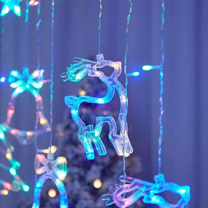 Cortina de Luzes LED Natalinas – Encanto e Magia em Sua Casa