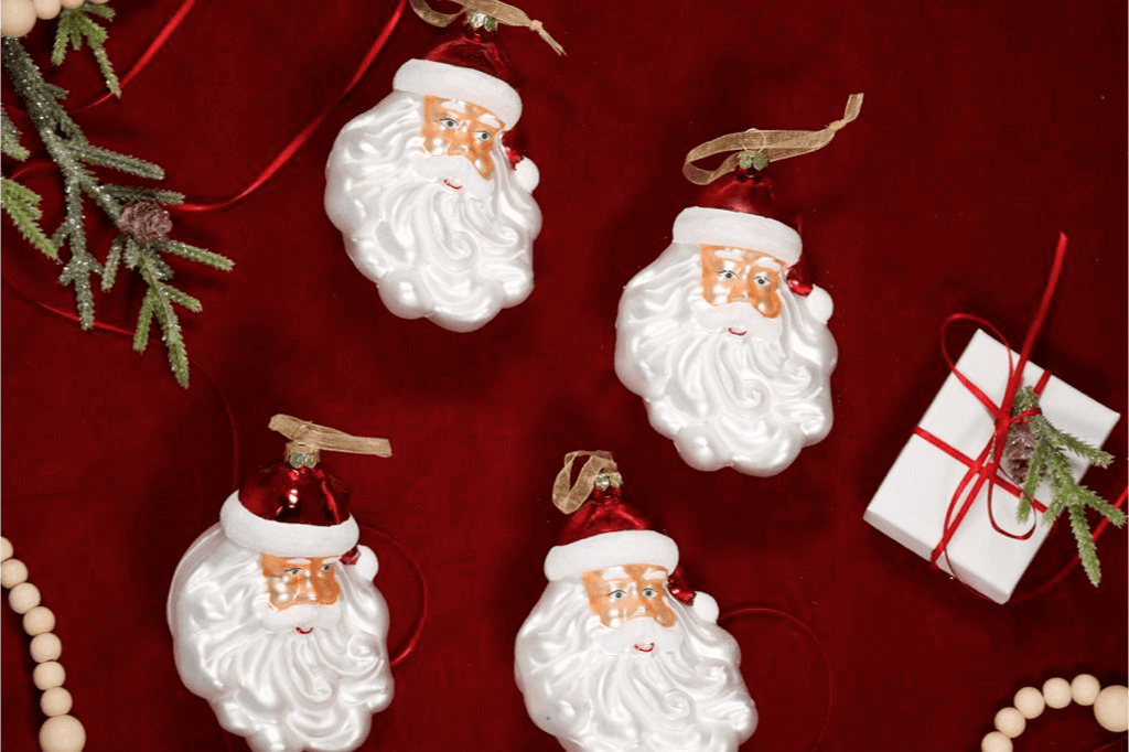 Kit 04 Enfeites Do Papai Noel
