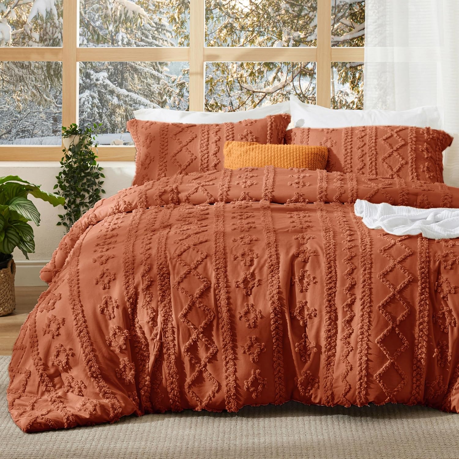[COMPRE 1 LEVE 2] Conjunto Boho Deluxe em Chenille Tufado