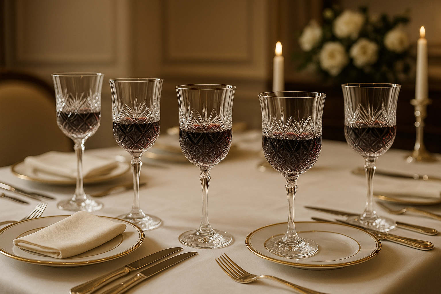 Taças com Vinho