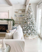 Árvore de Natal Artificial Queen Flock® com 800 Luzes LED Brancas Quentes